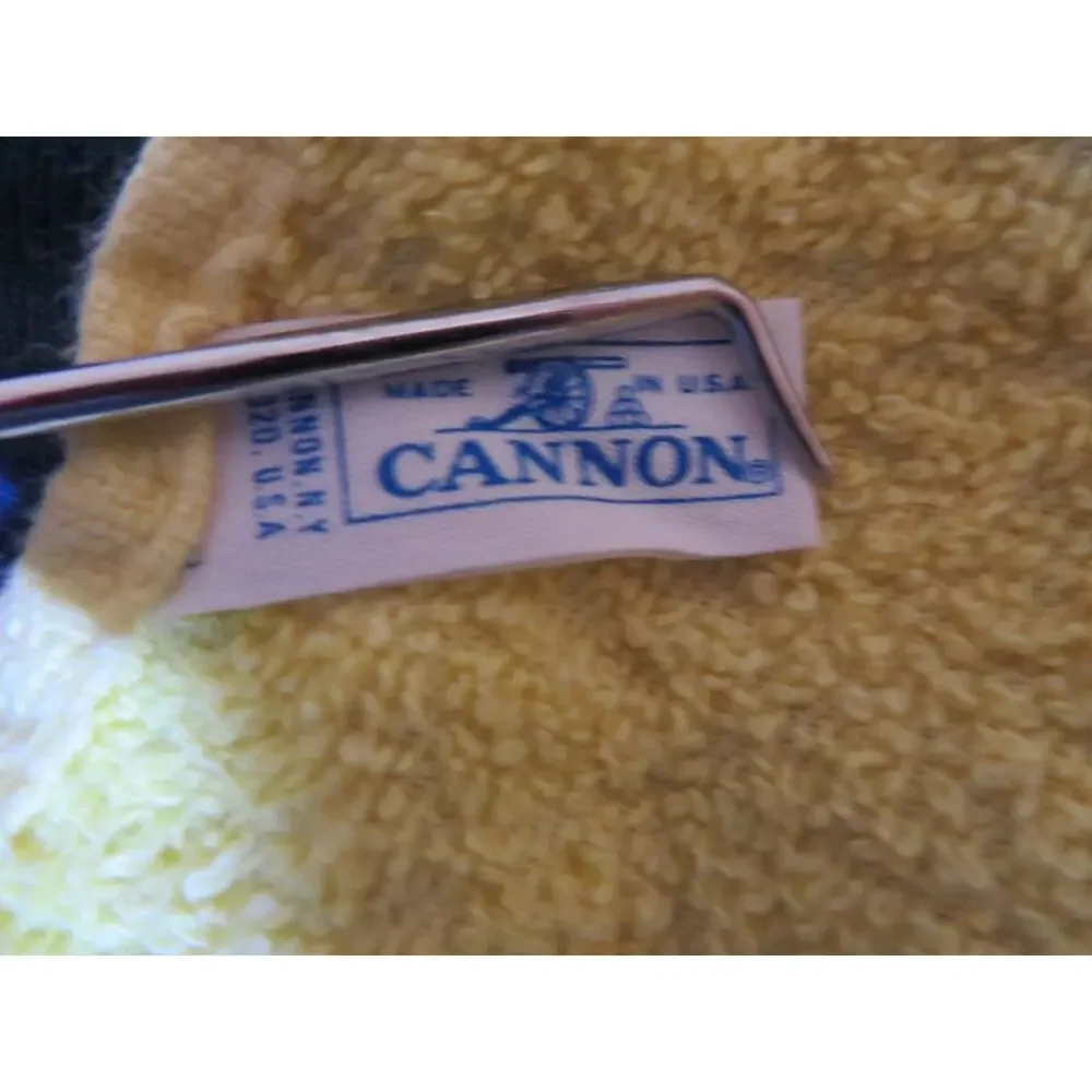 4 Pc Cannon Dundee Hand Towel Squares w/ Dancers Colorful 15x11 Vintage